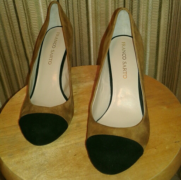 Franco Sarto Shoes - Franco sarto suede colorblock pumps sz 7.5